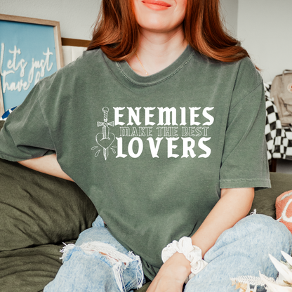 Enemies Make the Best Lover ( with Back Design) Bookish T-Shirt