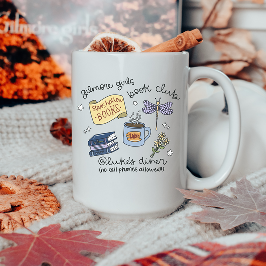 Stars Hallow Gilmore Book Club Coffee Mug