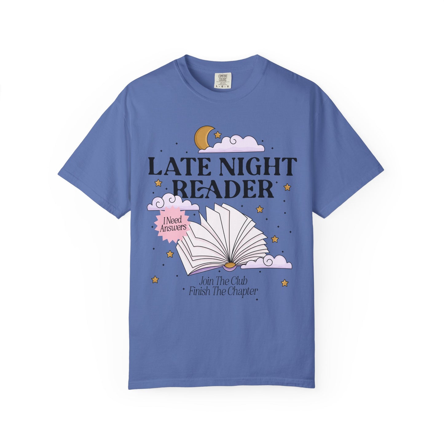 Late Night Reader Bookish Tshirt, One More Chapter