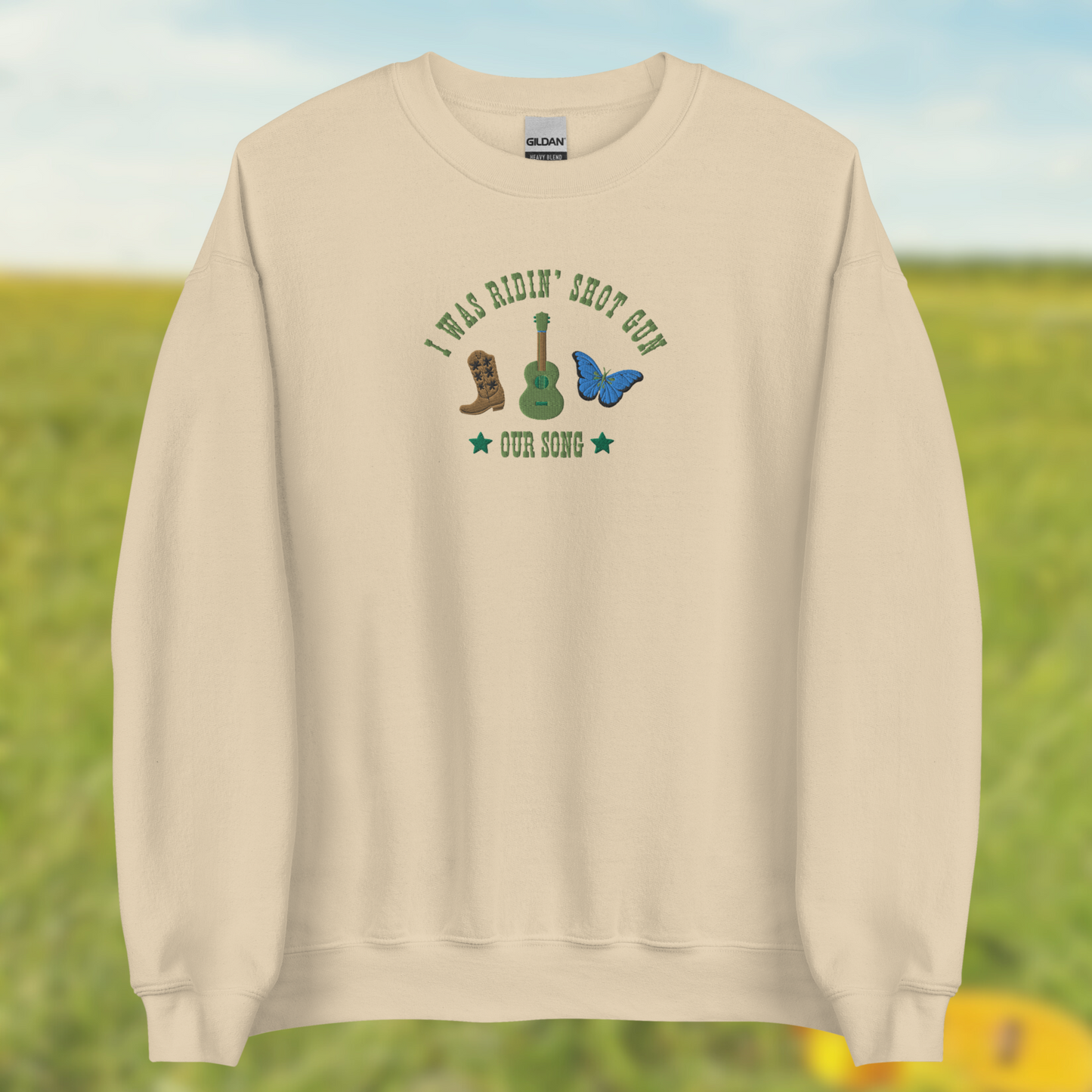 Our Song Debut Embroidered Crewneck Sweatshirt