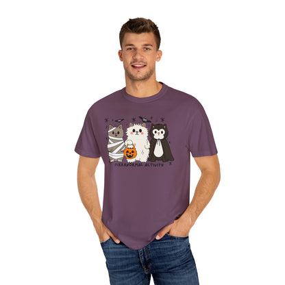 Purranormal Cativity Spooky Cute Design - Halloween Cat Lover Shirt - Spooky Season Tshirt - Cat Mom Gifts - Cat Tshirt