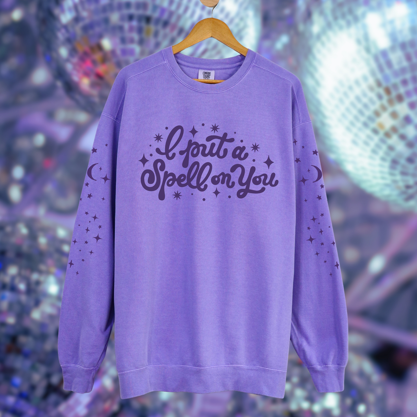 I Put a Spell on You Comfort Colors Halloween Crewneck - Magical Witchy Sweatshirt