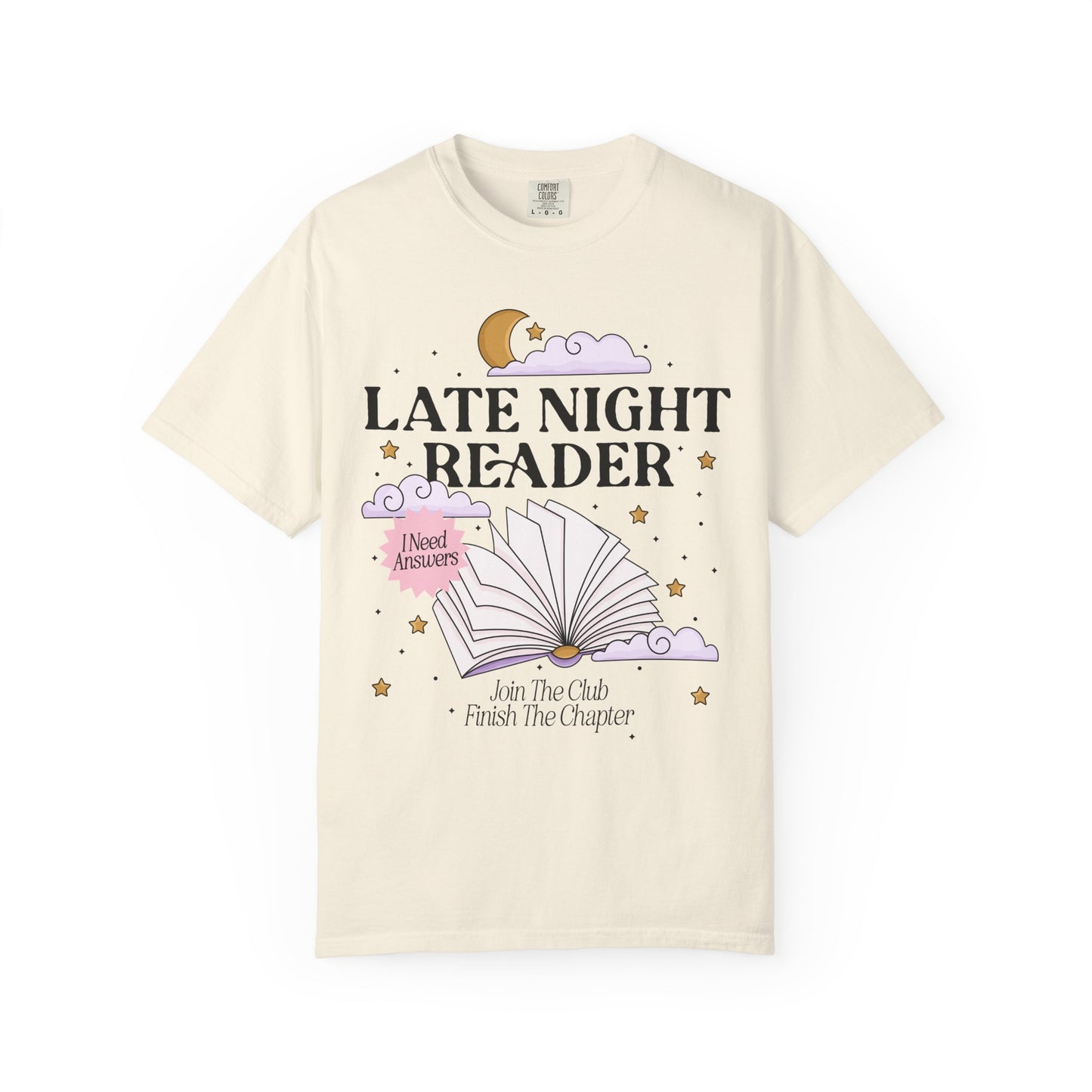 Late Night Reader Bookish Tshirt, One More Chapter