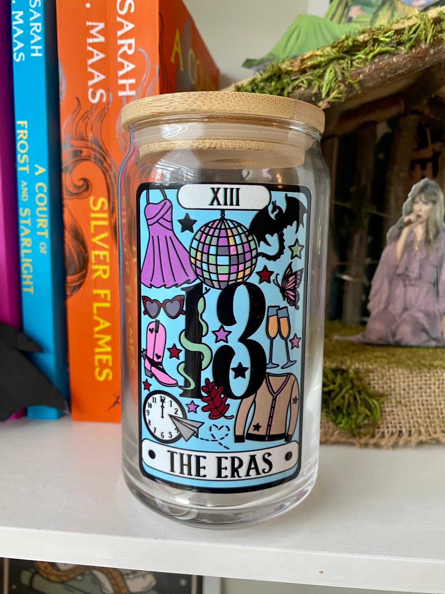 The Eras Tarot Card Glass | Taylor Iced Coffe Glass