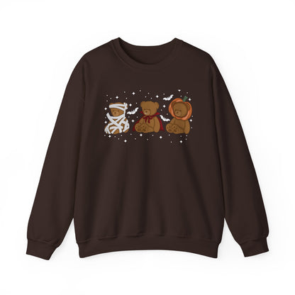 Beary Scary Halloween Sweatshirt, Spooky Cute Teddy Bear Crewneck