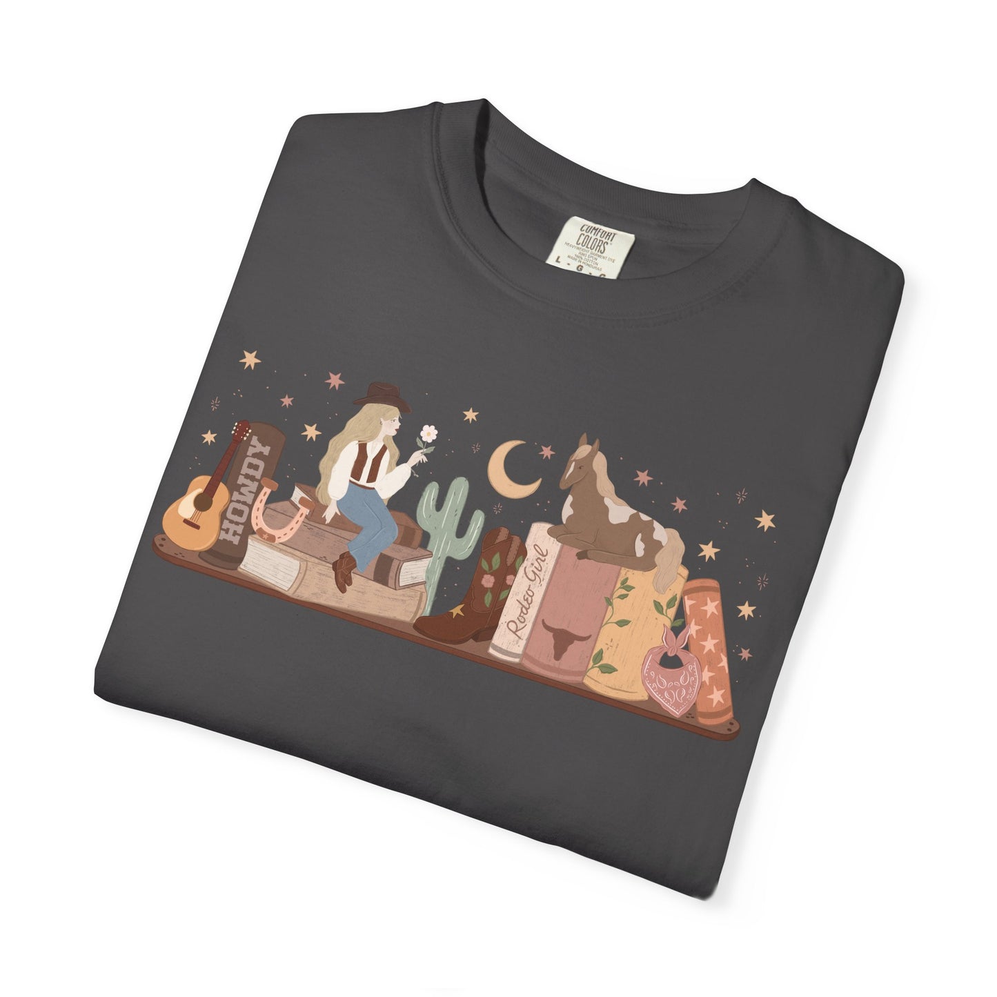 Cowboy Romance Bookshelf Tshirt (Blonde)