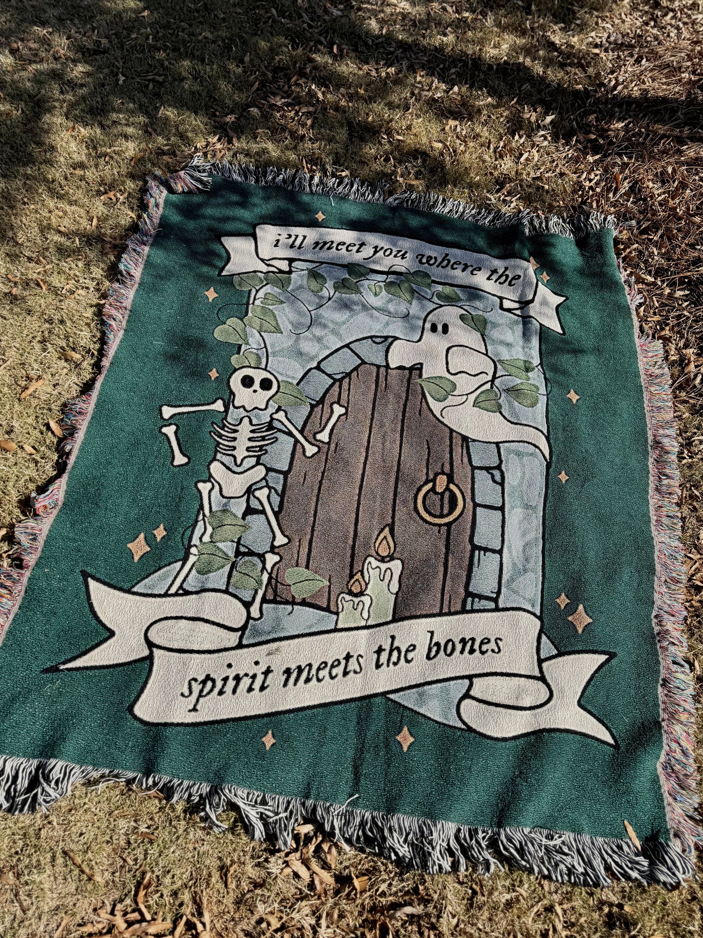 Ivy House of Stone Woven Blanket