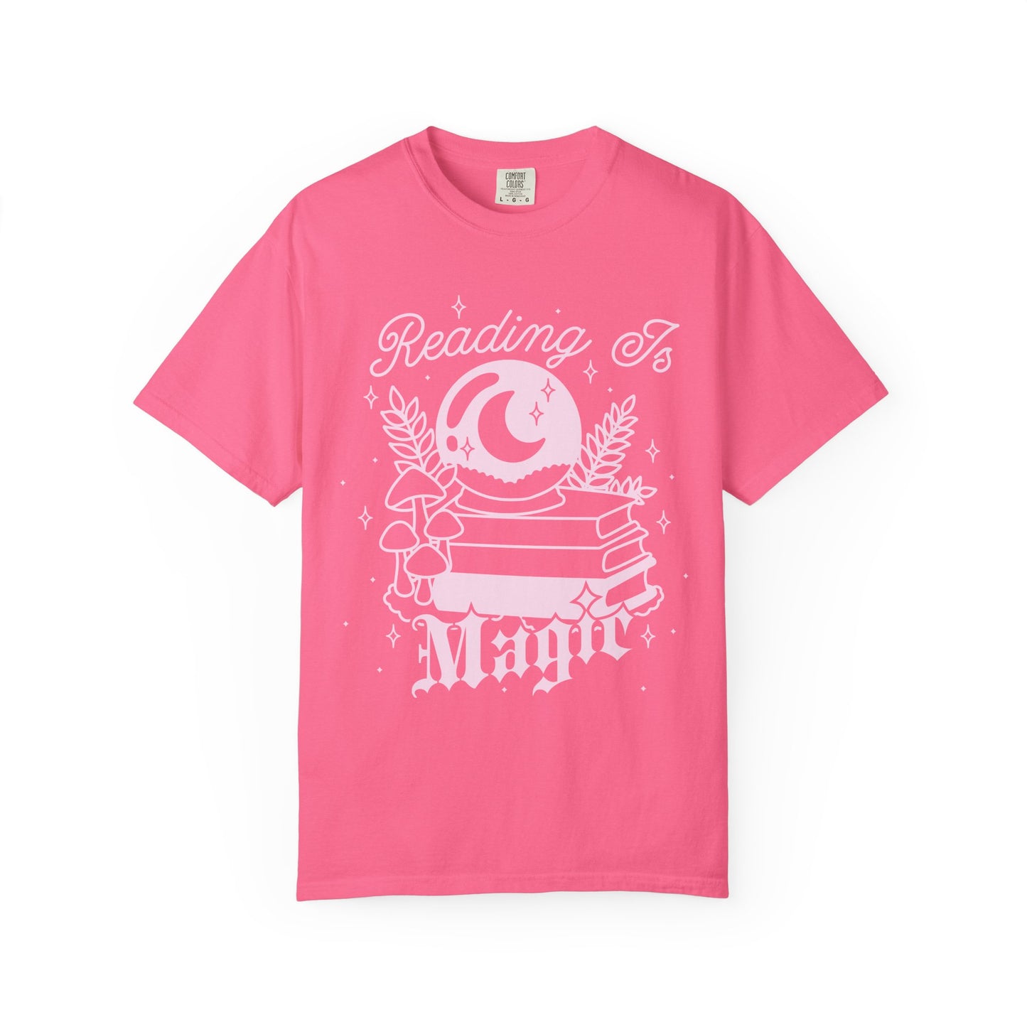 Reading is Magic Whimsical Reader T-shirt, Fantasy Reader Merch, Cottagecore Fairycore Witchy Aesthetic, Bookish Tshirt