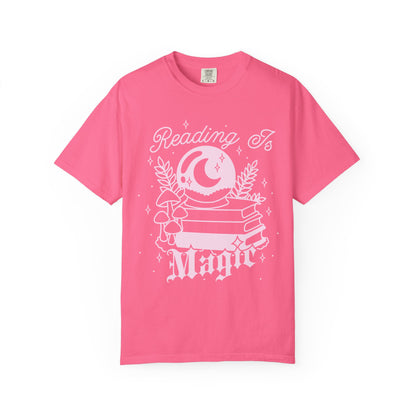 Reading is Magic Whimsical Reader T-shirt, Fantasy Reader Merch, Cottagecore Fairycore Witchy Aesthetic, Bookish Tshirt