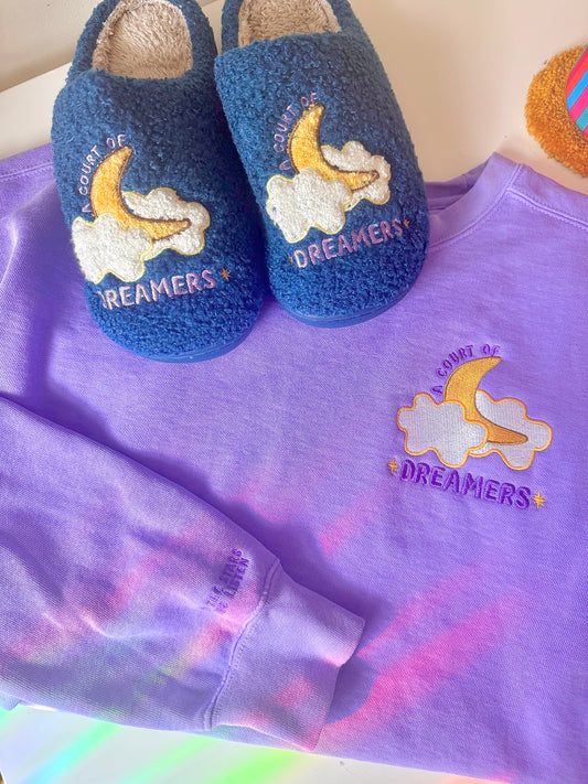 A Court of Dreamers Embroidered Crewneck Sweatshirt, Night Court ACOTAR SJM Fantasy Merch