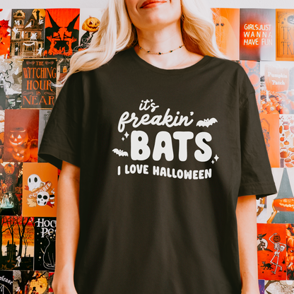 Its Freakin Bats I love Halloween Spooky Cute T-Shirt