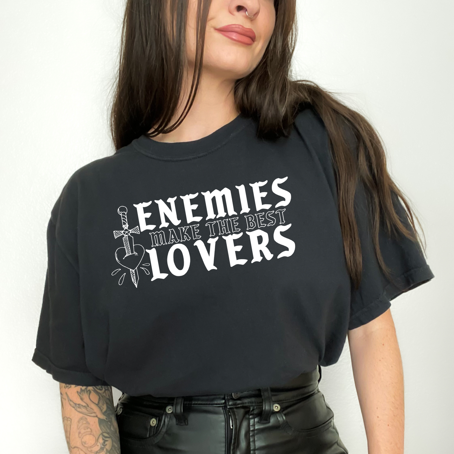 Enemies Make the Best Lover ( with Back Design) Bookish T-Shirt