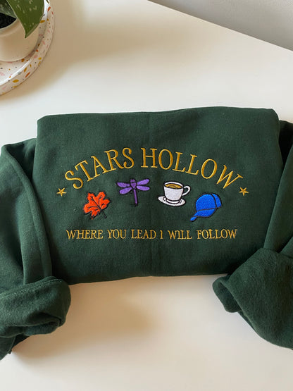 Stars Hollow Embroidered Crewneck