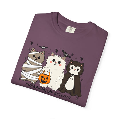 Purranormal Cativity Spooky Cute Design - Halloween Cat Lover Shirt - Spooky Season Tshirt - Cat Mom Gifts - Cat Tshirt