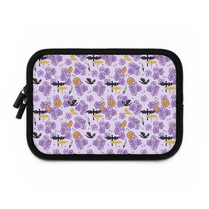 Violets and Dragons Laptop Sleeve, Fantasy Reader Gifts, Cute Laptop Case, MacBook Case, Ipad Case