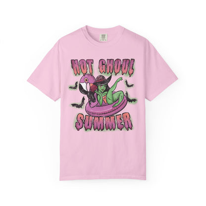 Summerween Hot Ghoul Summer Tshirt, Spooky Lover Shirt, Halloween Forever, Retro Spooky Cute, Zombie Girl