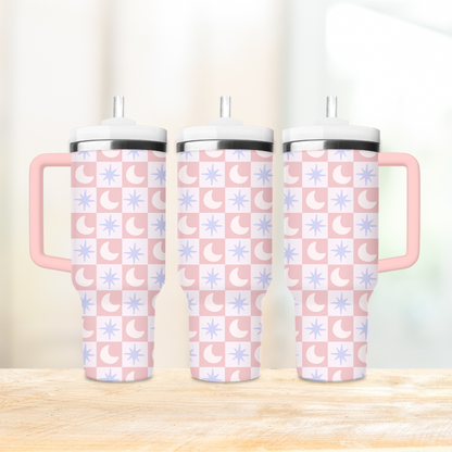 Pastel Celestial Witchy 40 oz Thermal Tumbler