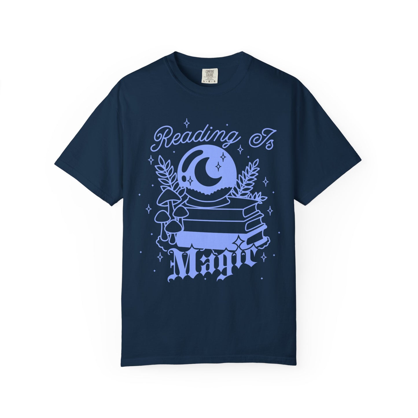 Reading is Magic Whimsical Reader T-shirt, Fantasy Reader Merch, Cottagecore Fairycore Witchy Aesthetic, Bookish Tshirt