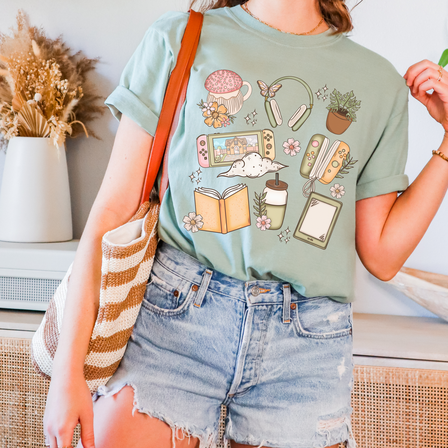 Cozy Bookish Gamer T-shirt