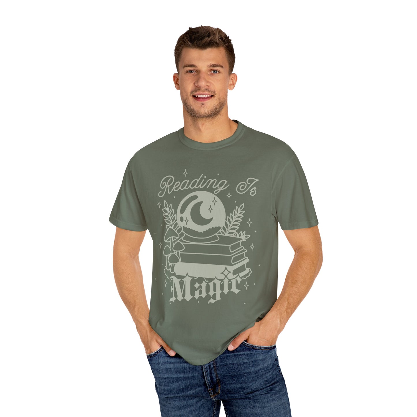Reading is Magic Whimsical Reader T-shirt, Fantasy Reader Merch, Cottagecore Fairycore Witchy Aesthetic, Bookish Tshirt