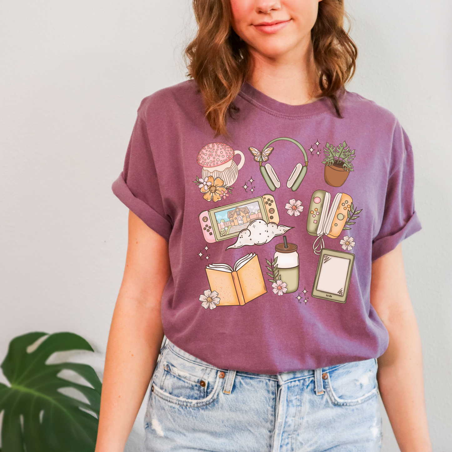 Cozy Bookish Gamer T-shirt