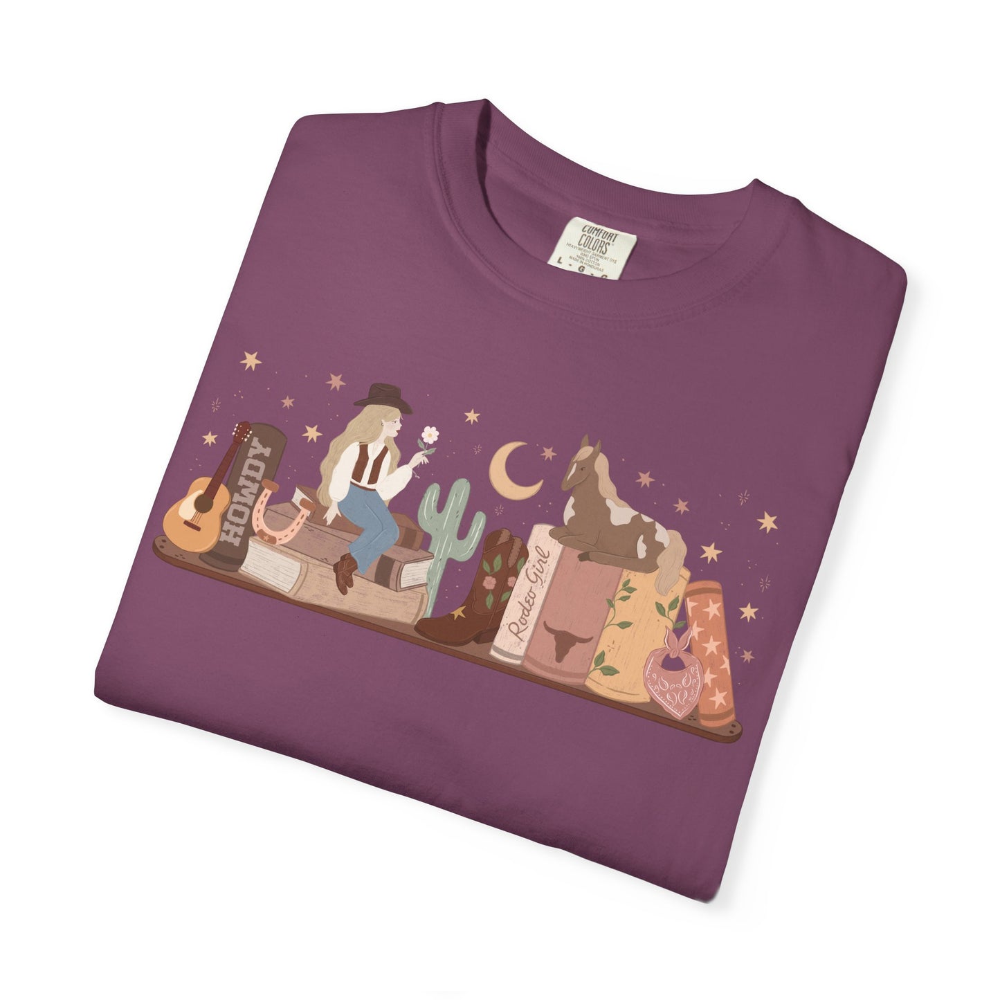 Cowboy Romance Bookshelf Tshirt (Blonde)