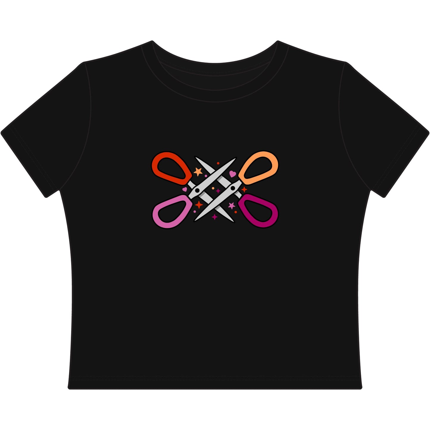 Women's Scissors Craft Tee — Colorful Sewing / Quilting Graphic Shirt