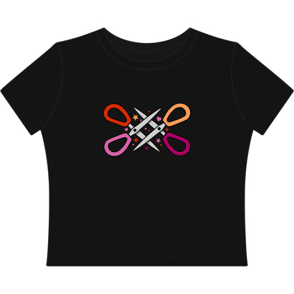 Women's Scissors Craft Tee — Colorful Sewing / Quilting Graphic Shirt