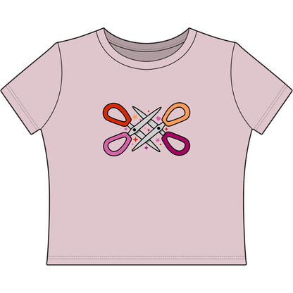 Women's Scissors Craft Tee — Colorful Sewing / Quilting Graphic Shirt