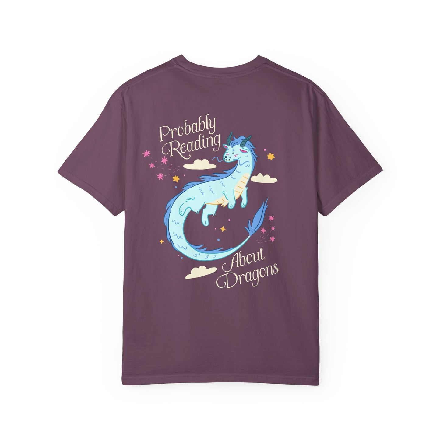 Probably Reading About Dragons Fantasy Lover Tshirt, Bookish Merch, Book lover Gifts, Booktok Romantasy Reads