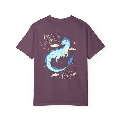 Probably Reading About Dragons Fantasy Lover Tshirt, Bookish Merch, Book lover Gifts, Booktok Romantasy Reads