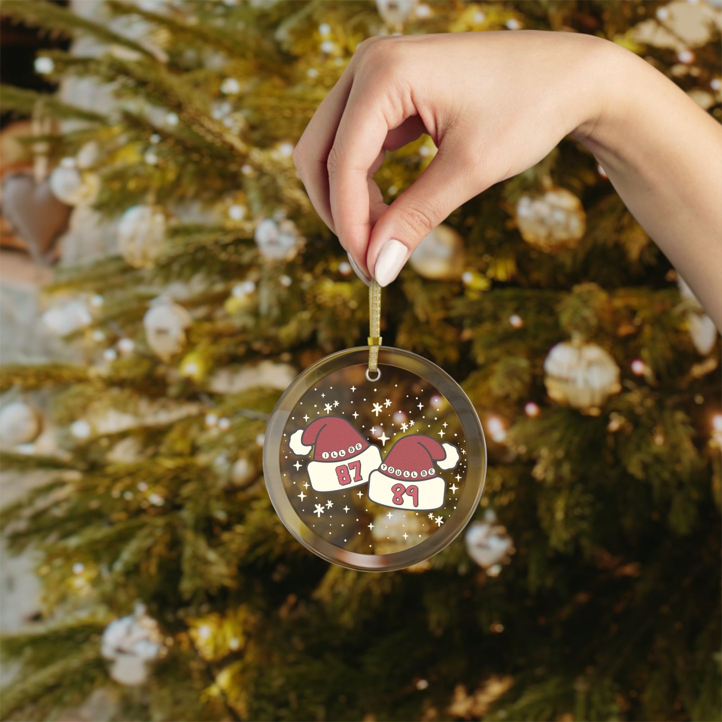 87 & 89 Christmas Hat Ornament