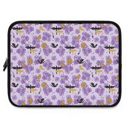 Violets and Dragons Laptop Sleeve, Fantasy Reader Gifts, Cute Laptop Case, MacBook Case, Ipad Case