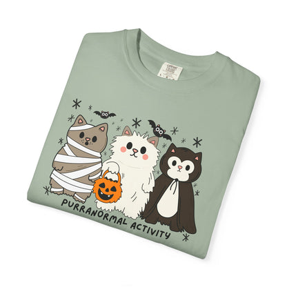 Purranormal Cativity Spooky Cute Design - Halloween Cat Lover Shirt - Spooky Season Tshirt - Cat Mom Gifts - Cat Tshirt