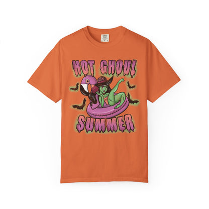 Summerween Hot Ghoul Summer Tshirt, Spooky Lover Shirt, Halloween Forever, Retro Spooky Cute, Zombie Girl