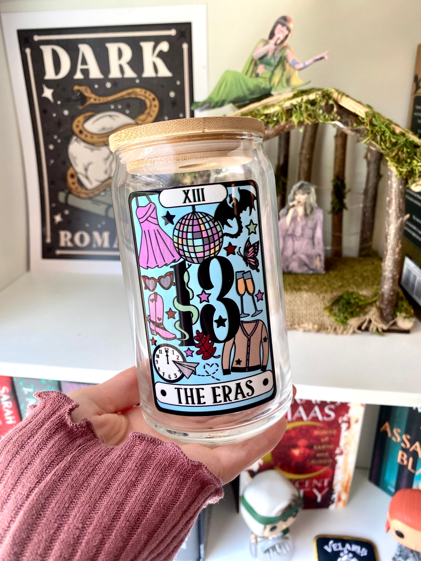 The Eras Tarot Card Glass | Taylor Iced Coffe Glass