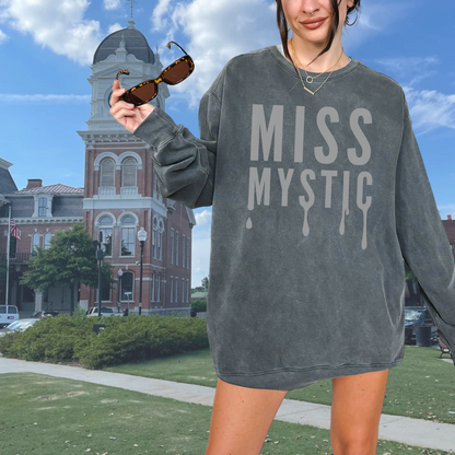 Miss Mystic TVD Crewneck Sweatshirt | Mystic Falls Vampire Town Merch