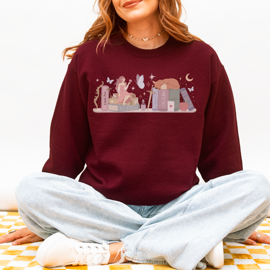 Little Fox Gildan Crewneck Sweatshirt, Evangeline Fox OUABH Merch, Stephanie Garber Officially Licensed, Fantasy Romance Book Reader Gift