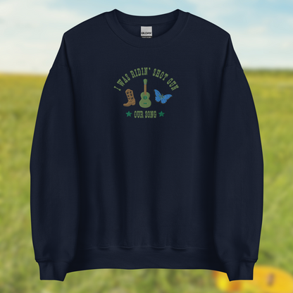 Our Song Debut Embroidered Crewneck Sweatshirt