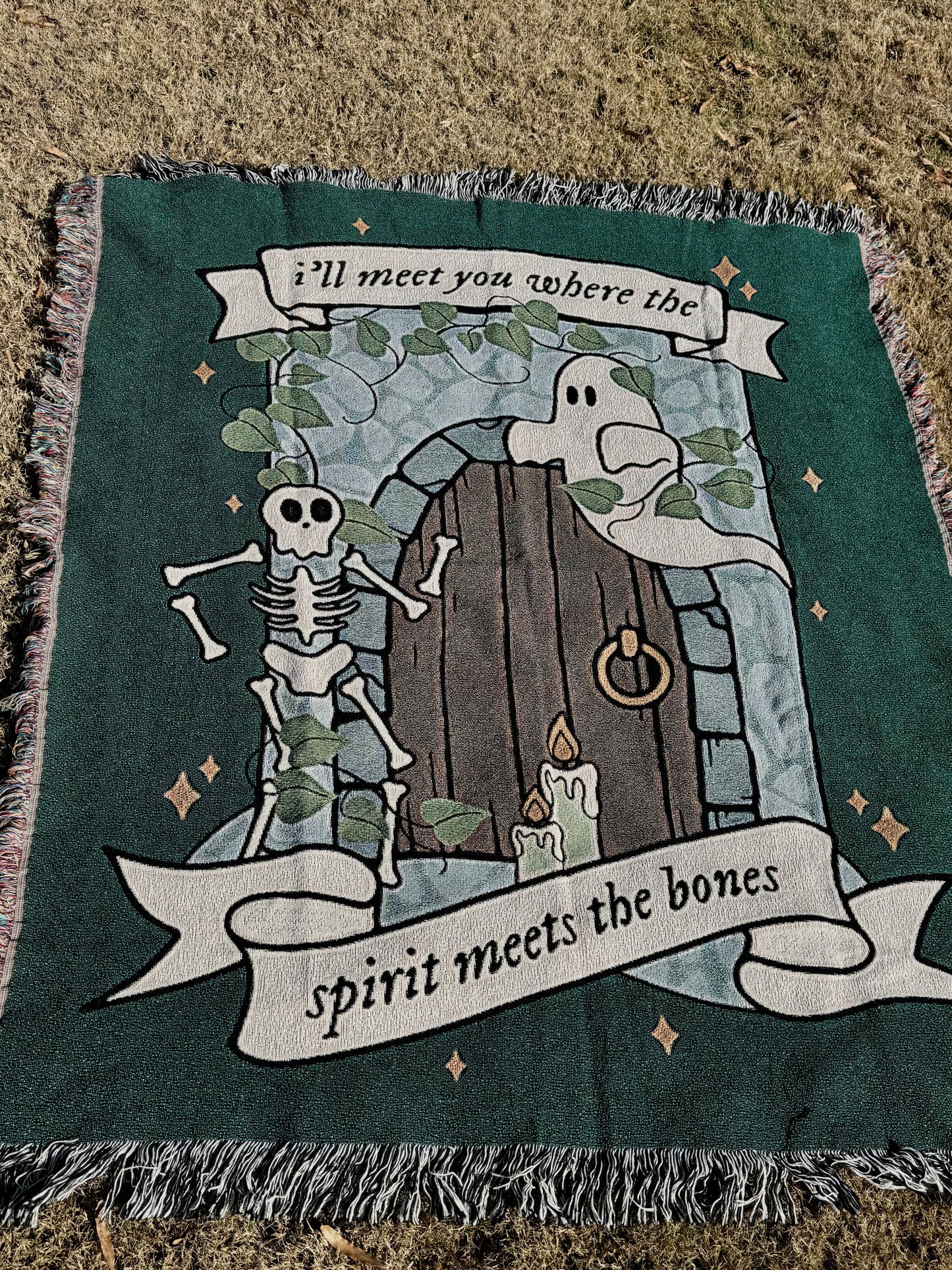 Ivy House of Stone Woven Blanket