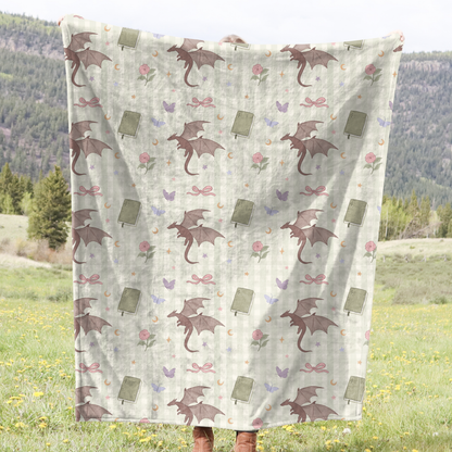 Fantasy Reader Plush Throw Blanket