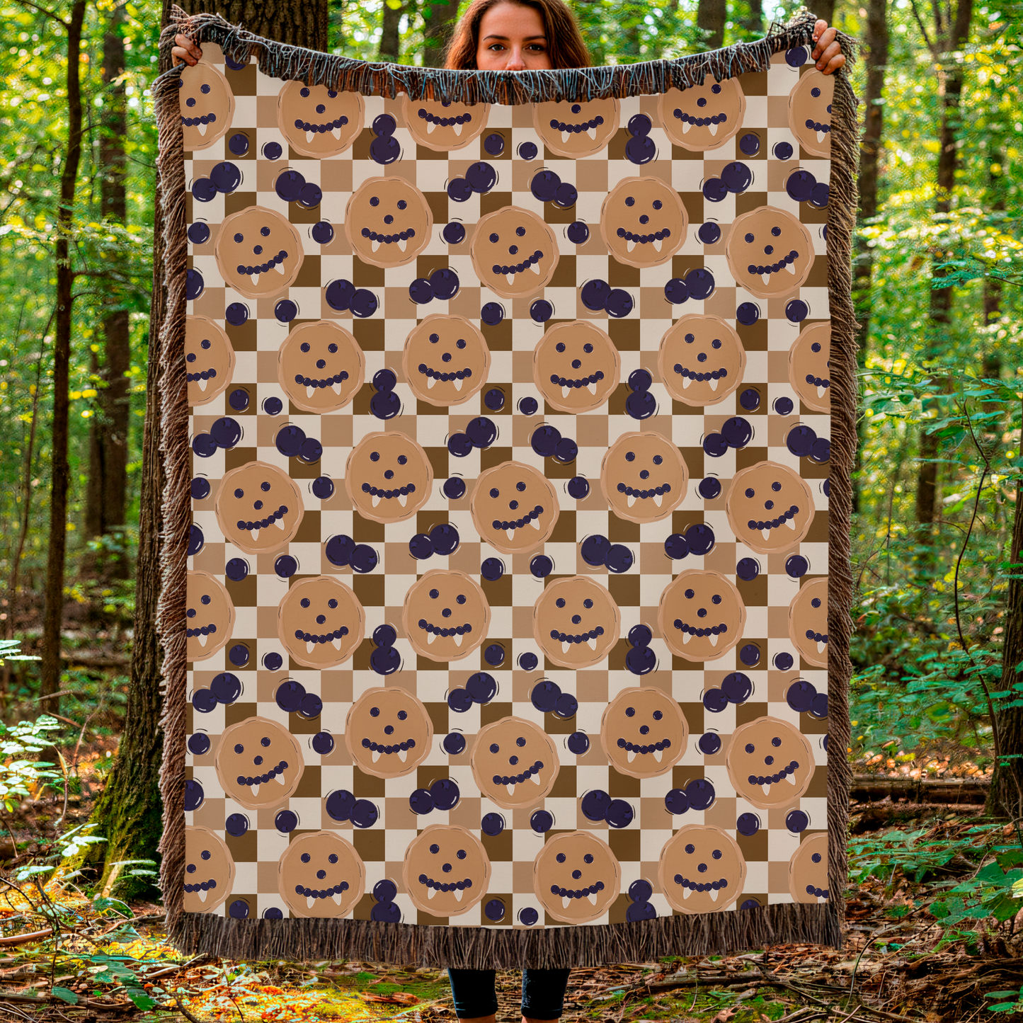 Damon's Pancakes Woven Blanket