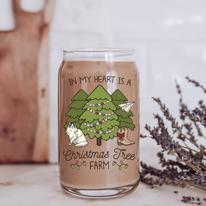 Christmas Tree Farm Holiday Era Glass