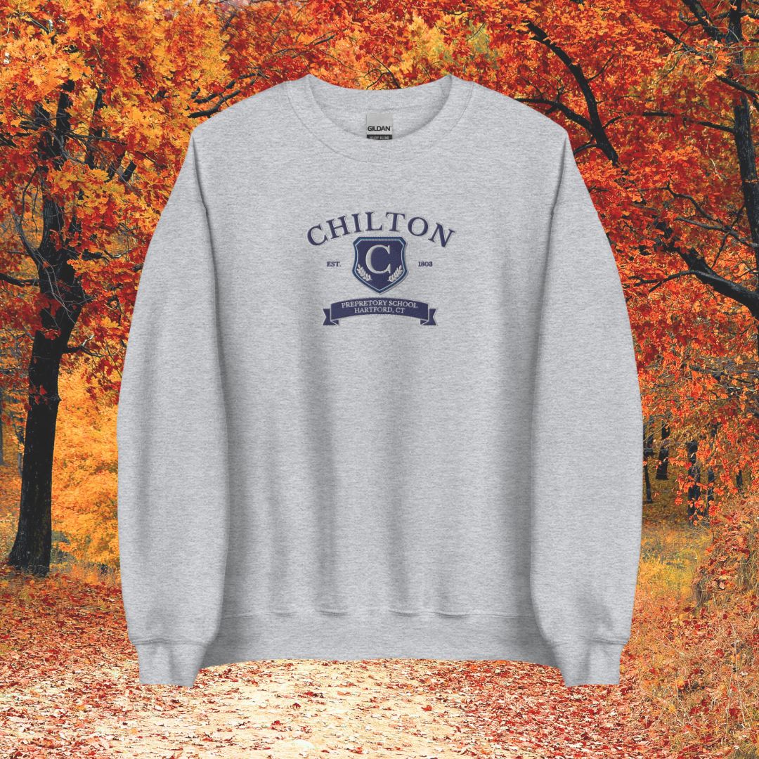 Chilton Preparatory School Stars Hollow Embroidered Sweatshirt