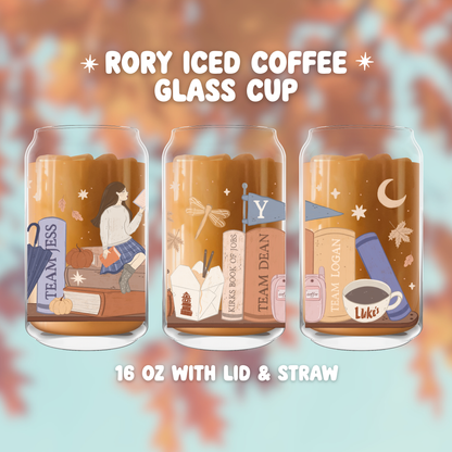Rory Bookshelf Stars Hollow Glass Cup