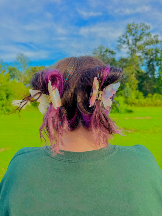 Fairy Wings Acrylic Claw Clip