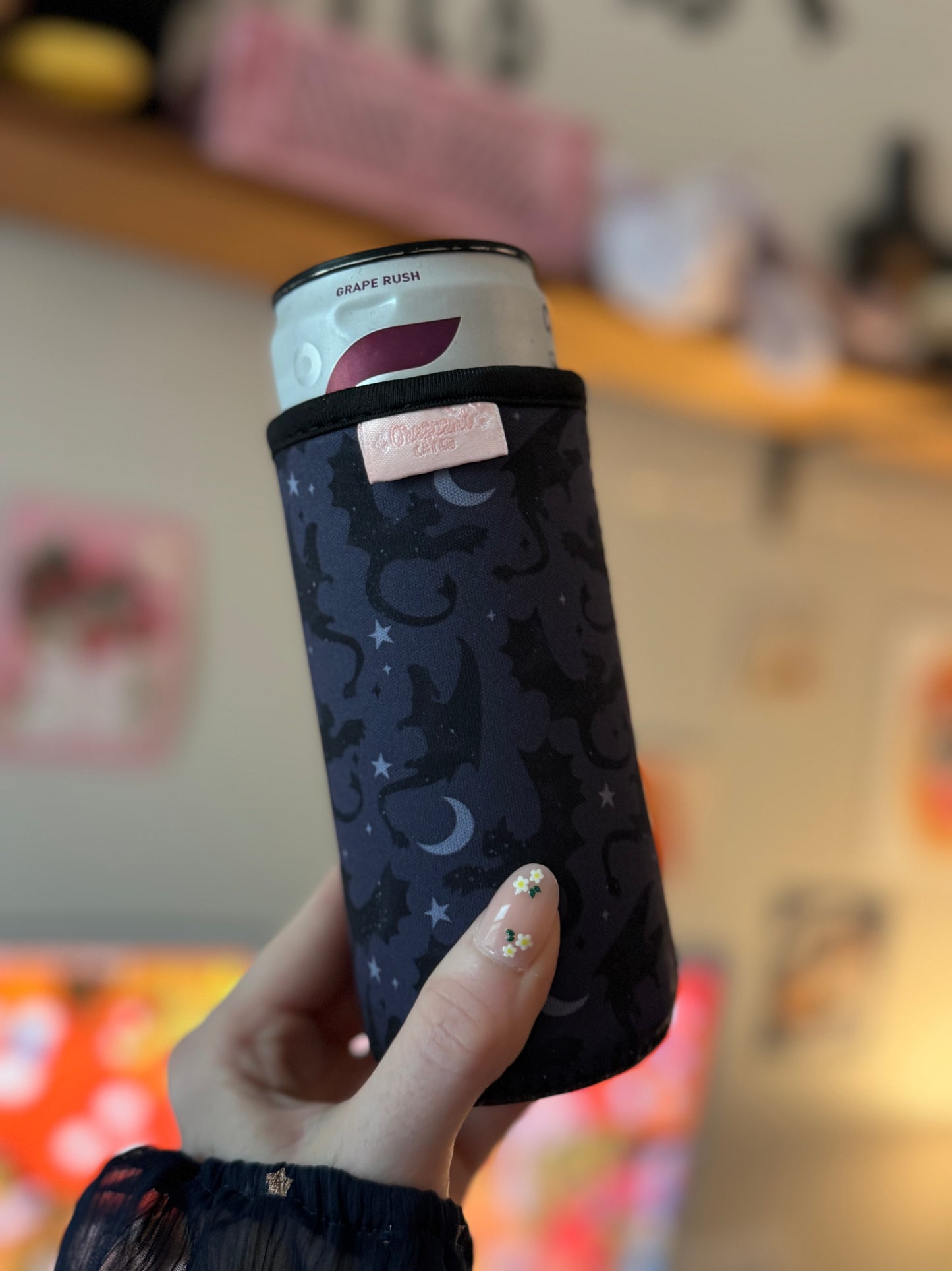 Onyx Dragons Slim Can Sleeve