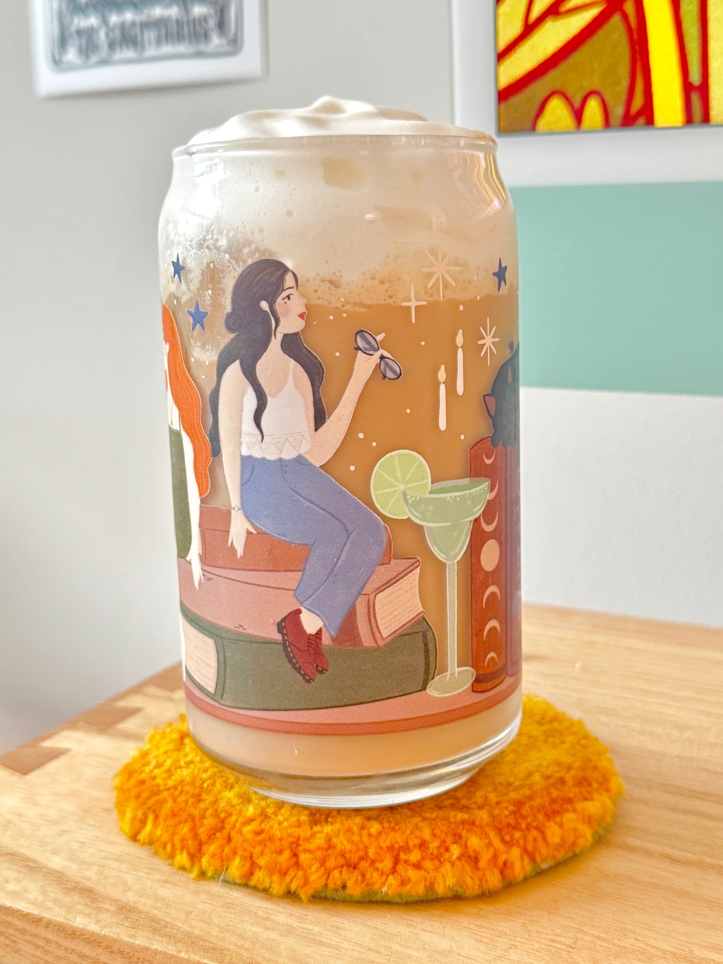 Practical Magic Iced Coffee Glass | Witchy Book Shelf