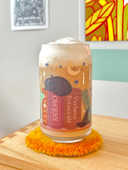 Practical Magic Iced Coffee Glass | Witchy Book Shelf