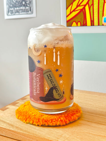 Practical Magic Iced Coffee Glass | Witchy Book Shelf